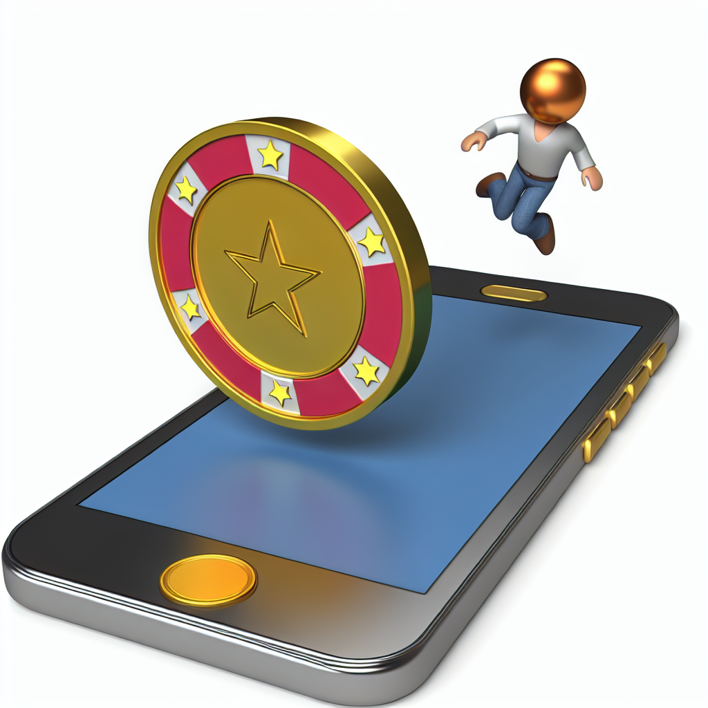 カジノコインがスマホに飛び込む。