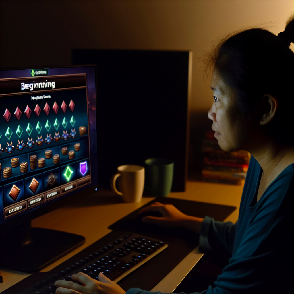 初心者が入金不要ボーナスでゲーム開始。