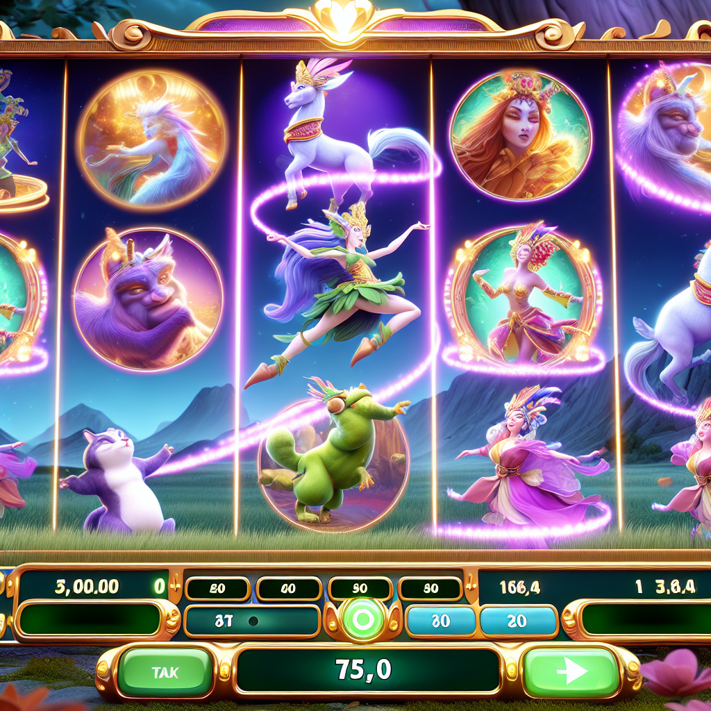 幻想的な妖怪が舞う、美しいスロットゲーム。