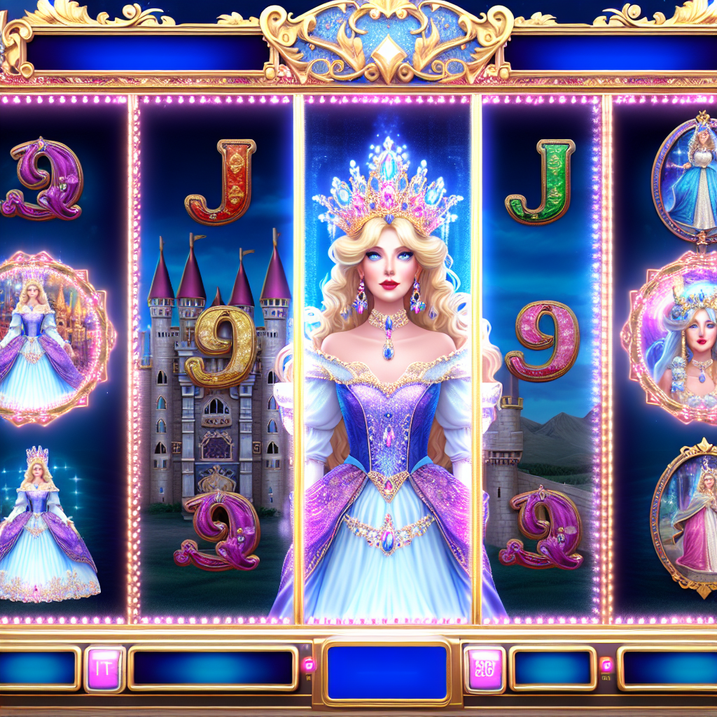 美しいプリンセスと魔法のスロットゲーム。