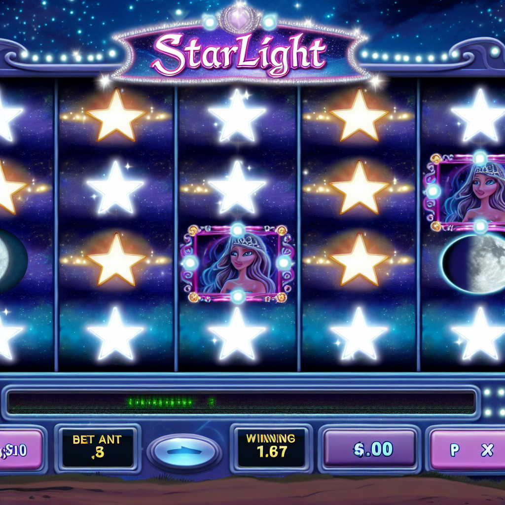 スターライトプリンセスのスロットゲーム画面。