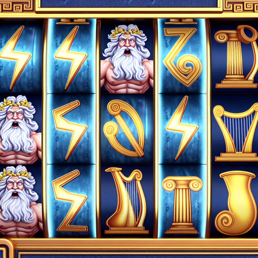 「ゼウスと神話がテーマのスロットゲーム。」