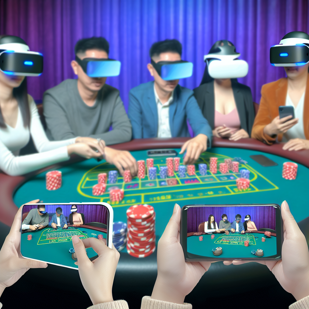 「スマホで遊ぶライブカジノ、VR体験。」