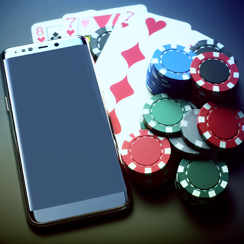 「カジノチップとスマホの魅力的な組み合わせ。」