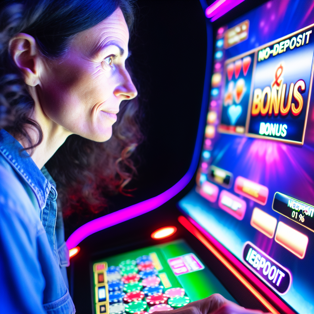 新規プレイヤーが入金不要ボーナスを楽しむ。