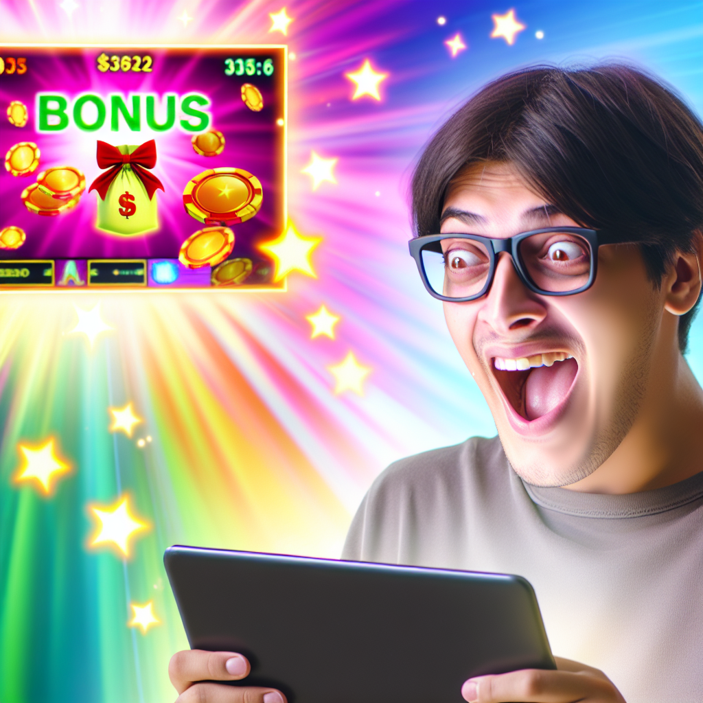初心者がボーナスでゲームを楽しむ。