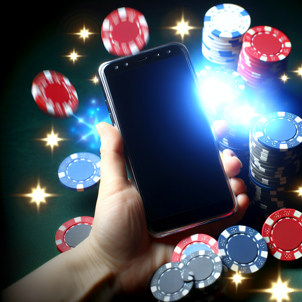 「カジノチップとスマホが輝く瞬間」