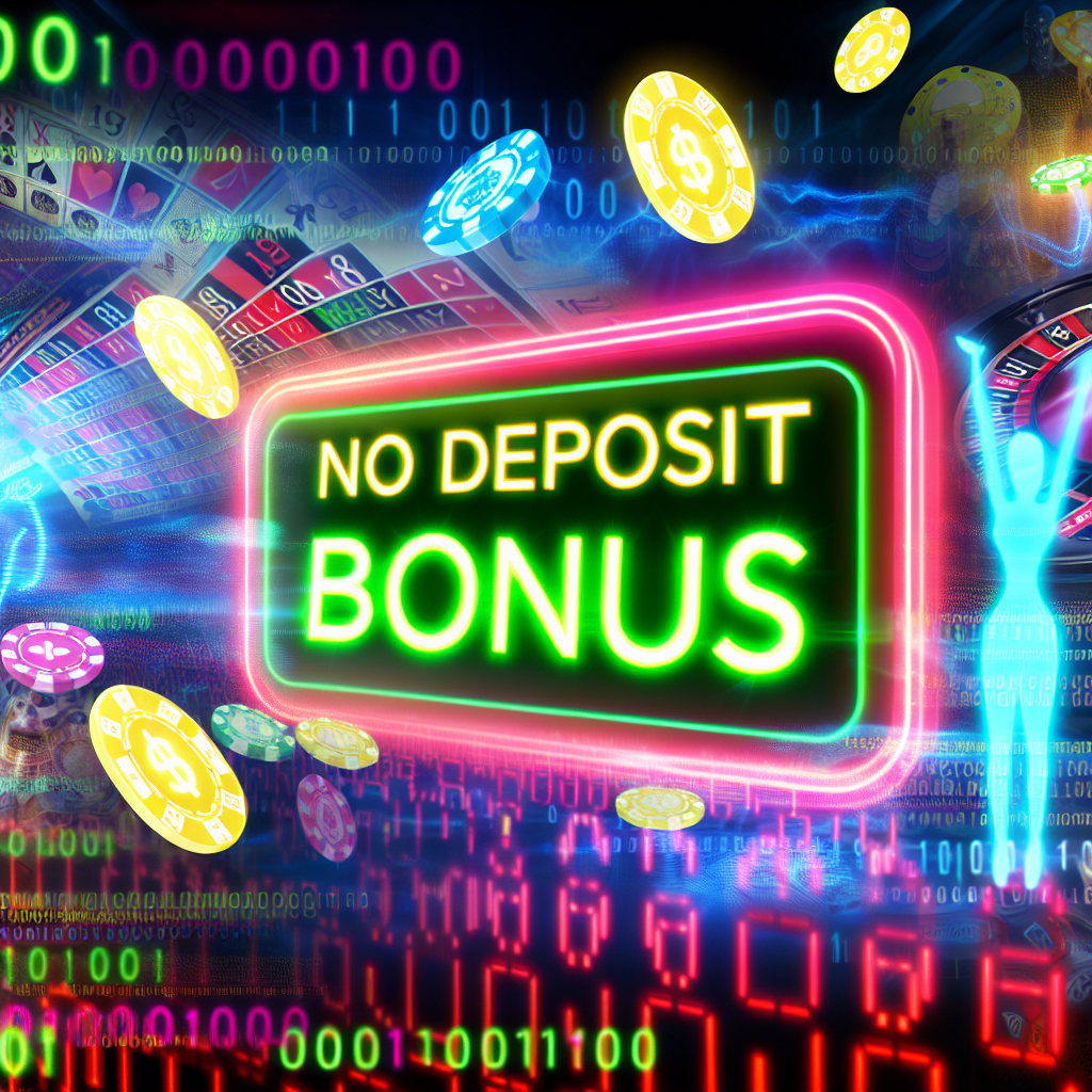 オンラインカジノの入金不要ボーナスのイメージ。