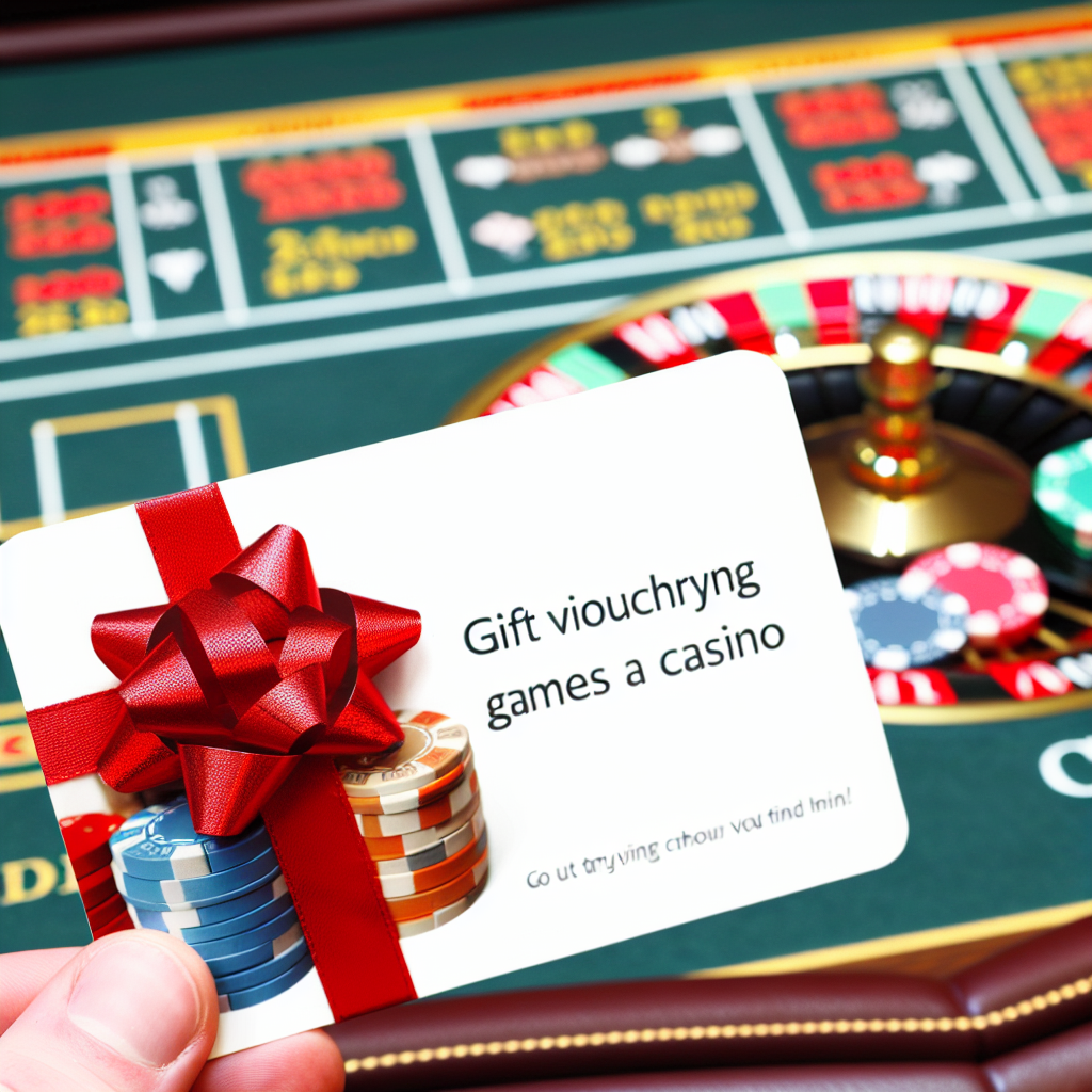 カジノのゲームを試すためのギフト券。